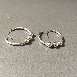 Silver Hoop Earrings